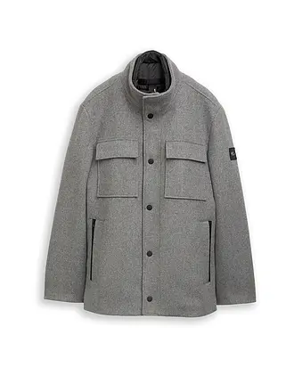 TOM TAILOR | Mantel 2-in-1 | hellgrau